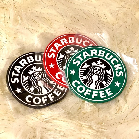 Inspired Starbucks Coaster set of 3